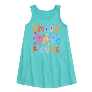 Girls' - Blue's Clues & You! - Smart & Cute Graphic Sleeveless Aline Dress - 1 of 2