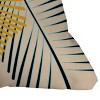 Mirimo Two Palm Leaves Outdoor Throw Pillow Yellow/Cream - Deny Designs - 2 of 3