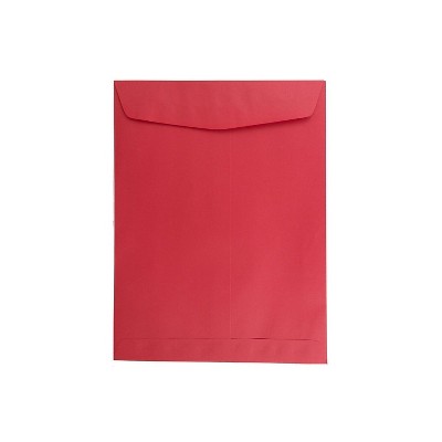 JAM Paper 9 x 12 Open End Catalog Colored Envelopes Red Recycled 25/Pack (80329a) 80329A