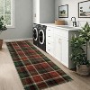 Washable Non-Slip Runner Rug - Plaid Hallway, Kitchen, Entryway Mat - Stain Resistant Farmhouse Carpet - 4 of 4