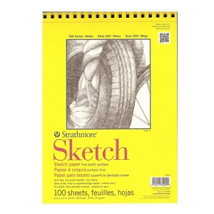 Strathmore 300 Series 12" x 9" Sketch Pad 100 Sheets/Pad (26777-PK2) - 1 of 1