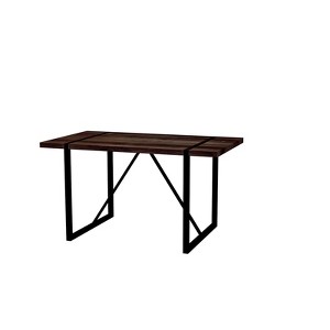 NicBex 55.1Inch Rectangle Dining Table with MDF Tabletop and Metal Legs,Dining Room Table for Kitchen,Living Room - 1 of 4