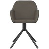 vidaXL Swivel Dining Chairs, 2 Pcs, Dark Gray Velvet - 4 of 4