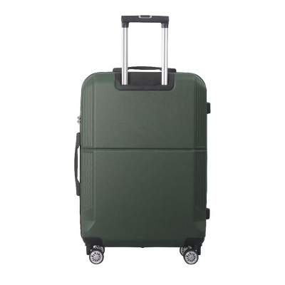 INFURNIC Bag And Luggage Sets 3 Size Hard Rolling Business Suitcases with Silent Wheels, Travel Luggage Suitcase Set, Green, 21.06"*11.81"*30.31"