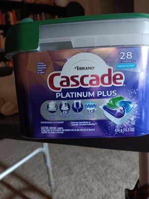 Cascade Platinum Plus Fresh ActionPacs Dishwasher Detergent Pods, 52 ct -  Fry's Food Stores