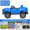 2-Seater Ride On Truck Car, 24V 7AH Battery Powered Electric Vehicle with Remote Control, LED Lights, Safety Belt, Music, Ride On Toy for Kids 3-10 - 4 of 4
