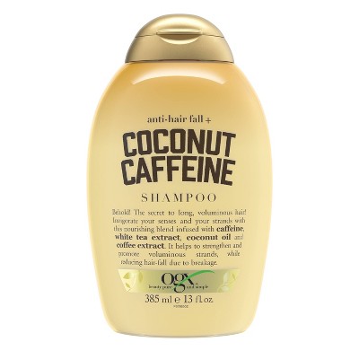 Ogx Anti-hair Fall + Coconut Caffeine Strengthening Shampoo With Coconut  Oil - 13 Fl Oz : Target