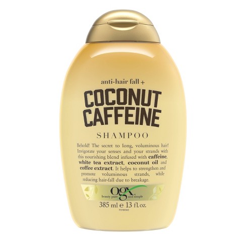 undskyldning guld undersøgelse Ogx Anti-hair Fall + Coconut Caffeine Strengthening Shampoo With Coconut  Oil - 13 Fl Oz : Target