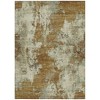 HomeRoots 9' X 12' Terra Cotta And Beige Abstract Washable Indoor Outdoor Area Rug - 3 of 4
