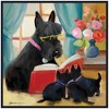 Kate & Laurel All Things Decor 30"x30" Sylvie Story Hour Framed Canvas by Mary Sparrow Beaded Black - 2 of 4