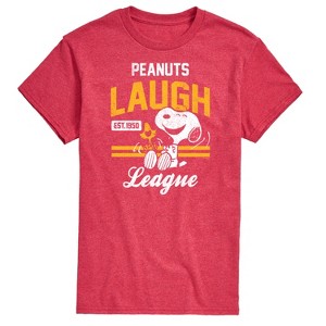Men's - Peanuts - Peanuts Laugh League Short Sleeve Graphic T-Shirt - 1 of 4
