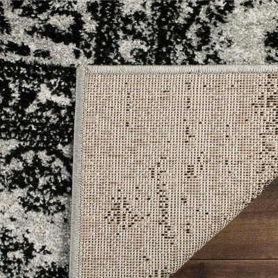 Chic Adirondack 9' x 12' Rectangular Synthetic Black Area Rug