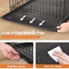 Mr Ironstone Dog Crate with Double Doors - Enhanced Metal Foldable Pet Cage with Divider Panel & Removable Tray - 4 of 4