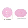 Unique Bargains Resin Round Flat 4-Hole DIY Craft Sewing Buttons 60L 1.5" 10 Pcs - 2 of 4