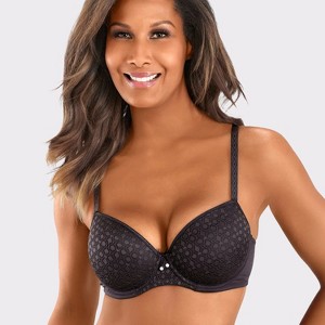 Women's Lace Detail T-Shirt Bra - LASCANA - 1 of 4