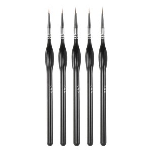 Unique Bargains Detail Nylon Hair Miniature Painting Brush 5 Pcs - 1 of 4