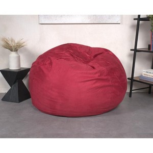 Sapphtopaz 5-Foot Bean Bag Chair High-Density Shredded Foam Bean Bag Chairs for Adult Sofa Chair with Removable Microsuede Cover for Living Room - 1 of 4