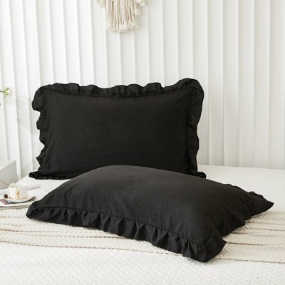 Ruffled Pillow Shams & Body Pillow Cover – Soft Wrinkle Resistant Bedding Collection Envelope Closure