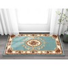 Well Woven Pastoral Medallion French European Floral Formal Traditional Modern Classic Thick Soft Area Rug - 2 of 4