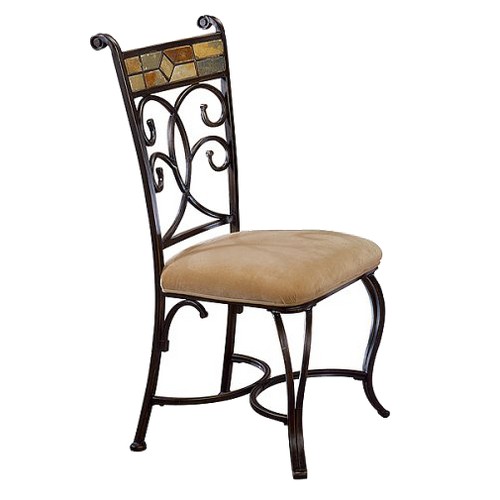 Hillsdale Furniture Pompeii Dining Chair - Black/Gold (Set of 2)