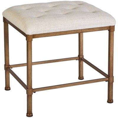 Katherine Backless 18" Vanity Stool - Golden Bronze - Hillsdale Furniture