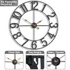 Sorbus 32 inch Large Wall Clock for Living Room Decor (Black) - 4 of 4