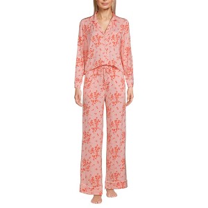 Lands' End Women's Cooling 2 Piece Pajama Set - Long Sleeve Top and Pants - 1 of 3