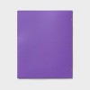 12pk Plastic Filing Portfolio Multicolored - up&up™: 2 Pocket, Resume Holder, 3 Hole Punched, Polypropylene, 50 Sheet Capacity - 4 of 4
