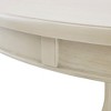 NicBex 44" Round Dining Table Solid Wood Finish Classic Design Dining Table for Kitchen - 2 of 4
