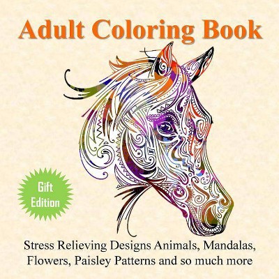 Adult Coloring Book - by  Adult Coloring Books (Paperback)