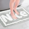 Unique Bargains Plush Letter Pattern Non-slip Soft Absorbent Bath Mat - 2 of 4