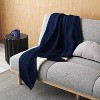 Faux Shearling Reverse Quilted Jersey Throw Blanket Heathered - Room Essentials™ - 2 of 4