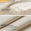 Aoibox Fabric Shower Curtain, Linen Textured Heavy Duty Polyester Cloth with 12 Plastic Hooks, Hotel Luxury Waterproof Decorative for Bathroom - 2 of 4