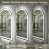 Apmir Super Bright 192 LEDs/m LED Lighted Anti-Fog Tempered Glass Arched Bathroom/Vanity Mirror with ETL & 3-Year Warranty - 4 of 4