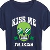 Women's - Instant Message - St. Patrick's Day Kiss Me I'm Irish Short Sleeve Graphic T-Shirt - 2 of 4