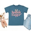 The Juniper Shop Happy Easter With Ears Toddler Short Sleeve Tee - 3 of 4