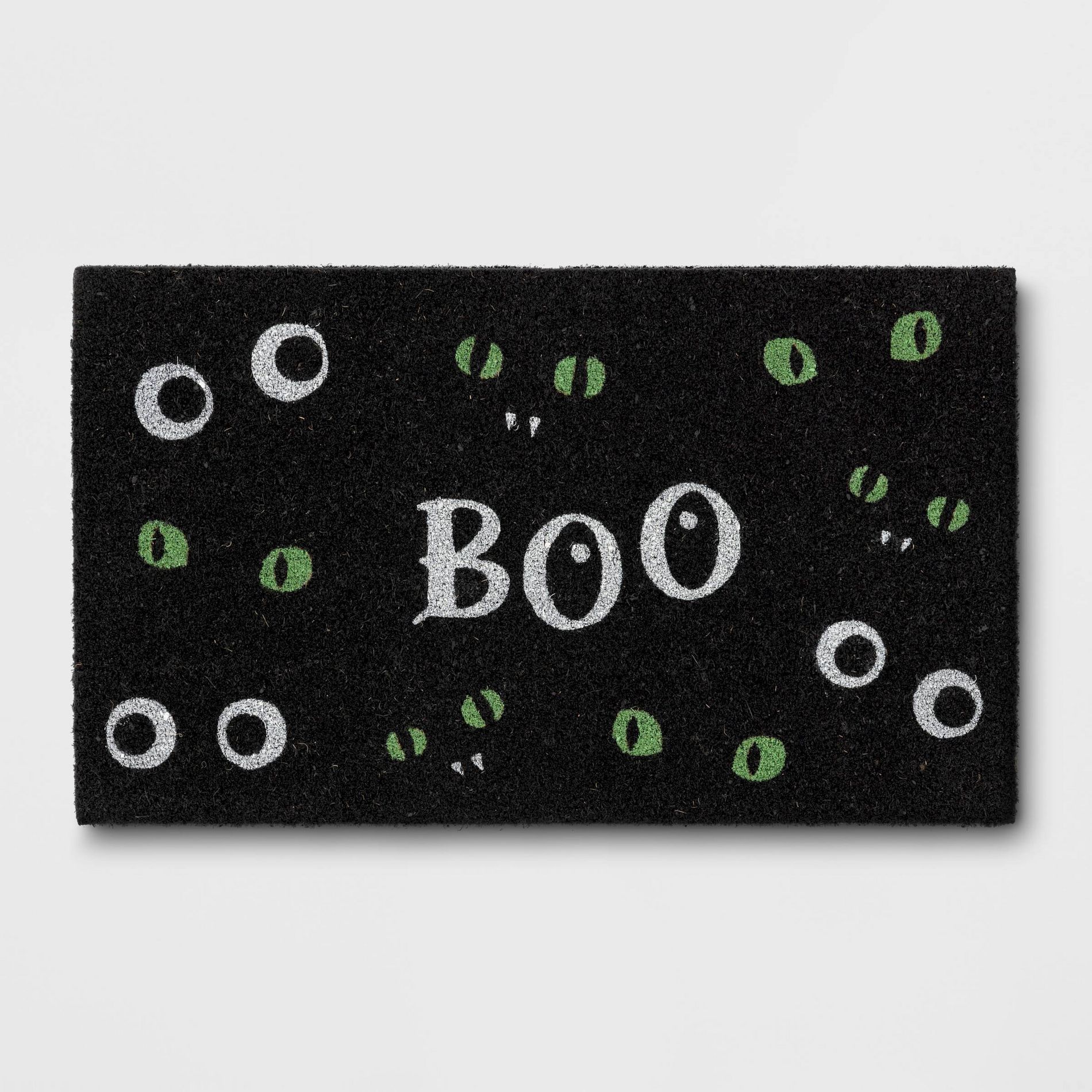 1'6"x2'6" Boo Glow Coir Doormat Black - Hyde and EEK! Boutique™