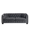 NicBex 59/77 Inch Loveseat,Modern Chesterfield Velvet Loveseat Sofa with Tufted Backrests,Upholstered Couch for Living Room,Bedroom,Lounge - 3 of 4