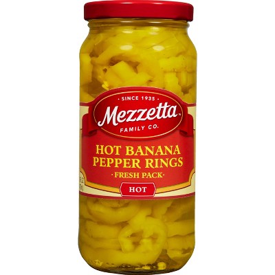 Mezzetta Hot Banana Pepper Rings - 16oz