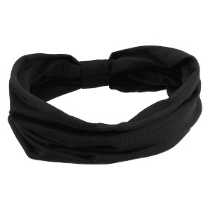 Unique Bargains Cotton Sweatbands Stretchy Moisture Wicking Headband for Fitness Sports Yoga 1 PCS - 1 of 4