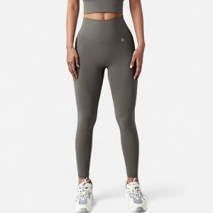 Anna-Kaci Active Women's High Waist Full-Length Seamless Leggings with Ultra-Stretchy Fabric - 1 of 4