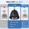Heynemo Helmet Cap Care Machine, Black Hat Helmet Care Machine with Steam Iron, UV, Ozone 3 Lighting, Restore Cap Shape, Helmet Hat Cleaner, Black - 4 of 4