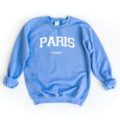 Simply Sage Market Women's Graphic Sweatshirt Paris France Varsity