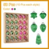 Unique Bargains Glass Decorative Hanging Tree Ornament Balls 1"-1.5" 50 Pcs - 3 of 4