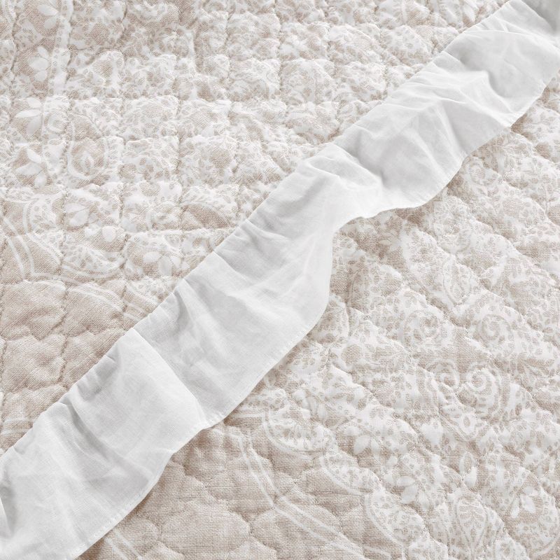 Lucianna Ruffle Edge Cotton Bedspread Set - Lush D&#233;cor, 5 of 8