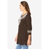 Woman Within Plus Size Embroidered Knit Tunic - 4 of 4