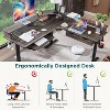 SinCiDo 60" L-Shaped Electric Standing Desk, Height Adjustable Corner Gaming Desk w/ Power Outlets, LED Lighting & 2 Drawers - 4 of 4