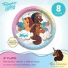 Treasures Gifted Afro Unicorn Dinner Plates 9in - Disposable Paper Plates - Afro Unicorn Birthday Party Supplies - 2 of 4