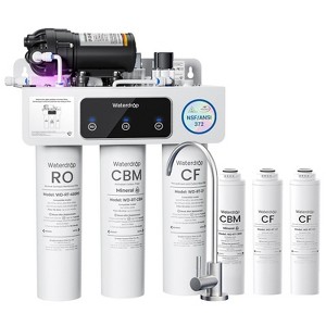 Waterdrop WD-T3-M Remineralization Undersink RO System, NSF/ANSI 372 Certified 9-Stage 450G, Extra 1-Year Combo Filter (2 CF + 1 CBM) - 1 of 4