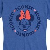 Women's - Disney - Minnie Iconic Repeated Short Sleeve Graphic T-Shirt - 2 of 4